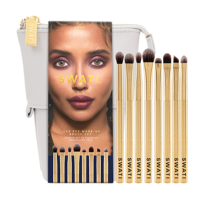 Gold Luxe Eye Makeup Brush Set
