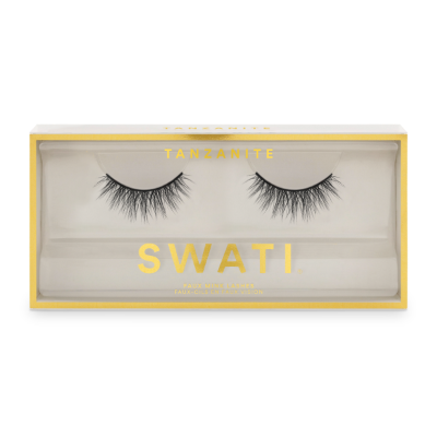 Tanzanite packaging - medium rounded vegan & cruelty free false lashes